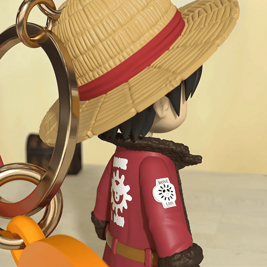 Porte-clés figurine Monkey D. Luffy One Piece accessoire collector anime