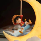 One Piece Luffy Night Light Anime Peripheral Desktop Decoration Magnetic Control Moon Lamp Children Funny Holiday Gifts