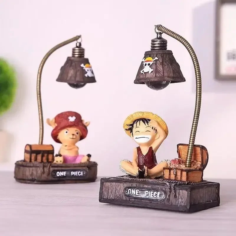 Veilleuse One Piece Luffy Chopper, figurine de dessin animé mignonne, accessoire de bureau personnalisé, objet décoratif créatif GEAR GLOW