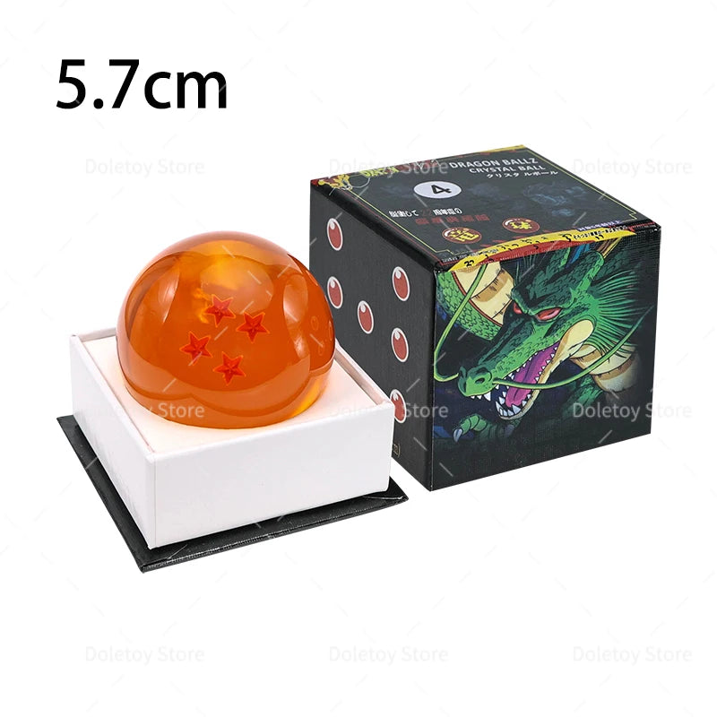 Dragon Ball Z 1:1 boule de cristal 7 étoiles boules figurines Orange bleu Shenron Dragon boules de cristal PVC Collection ensemble complet GEAR GLOW