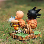 15CM Dragon Ball Anime Figure Son Goku et Krillin lait livraison modèle figurines d'action périphérie poupée PVC modèle cadeaux jouets GEAR GLOW