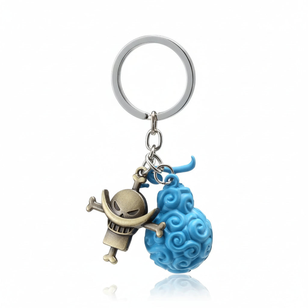 Porte-clés en métal Anime One Piece, porte-clés Luffy ZanLaw, porte-clés SAFFruit, pendentif créatif, porte-clés de voiture, décoration de mode, cadeaux de charme GEAR GLOW