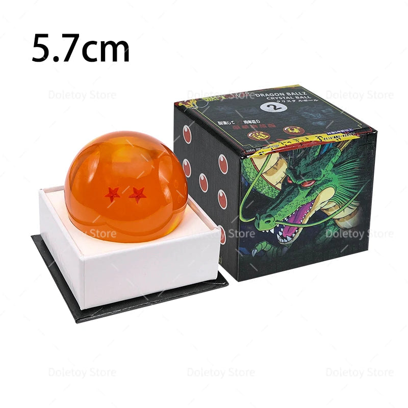 Dragon Ball Z 1:1 boule de cristal 7 étoiles boules figurines Orange bleu Shenron Dragon boules de cristal PVC Collection ensemble complet GEAR GLOW