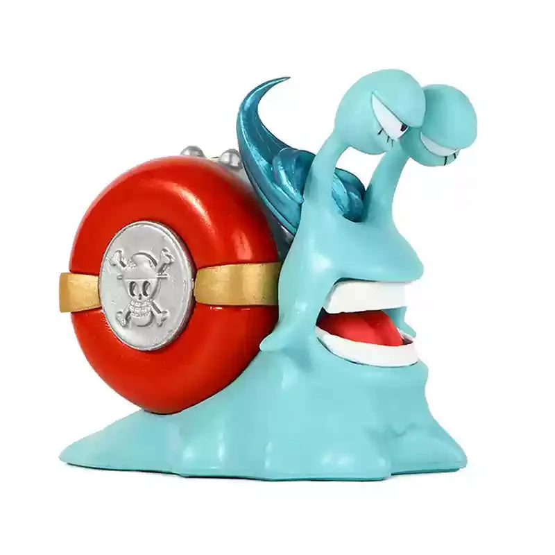 Anime une pièce Den Den Mushi Ace Luffy Law dessin animé Q-Version Action poupée téléphone escargot ver Figurine jouet ornement cadeaux de vacances GEAR GLOW