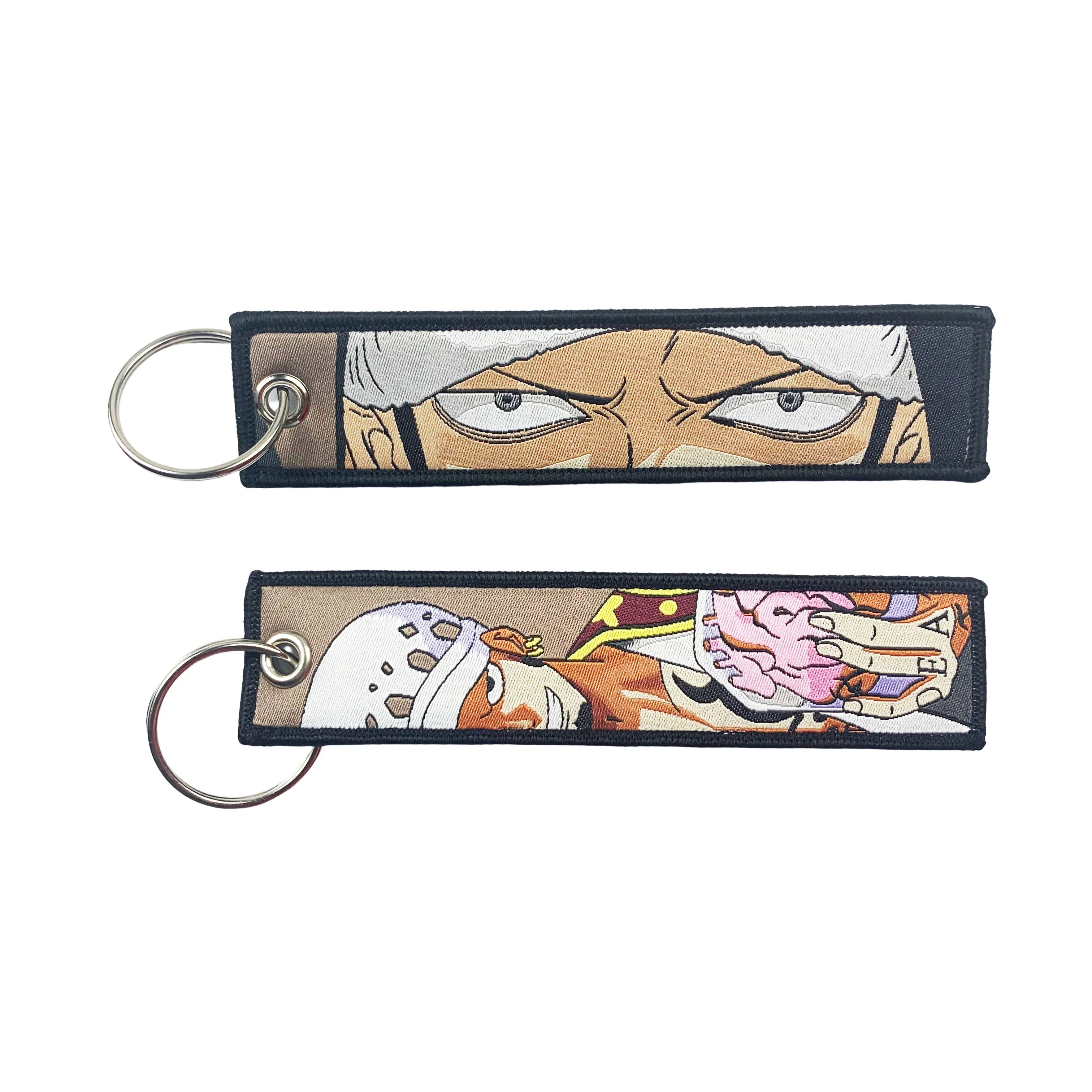 Porte-clés Anime une pièce avec mignon Jet Manga brodé, étiquette de clé à la mode pour accessoire de bijoux, porte-anneau, cadeau pour les Fans d'anime GEAR GLOW