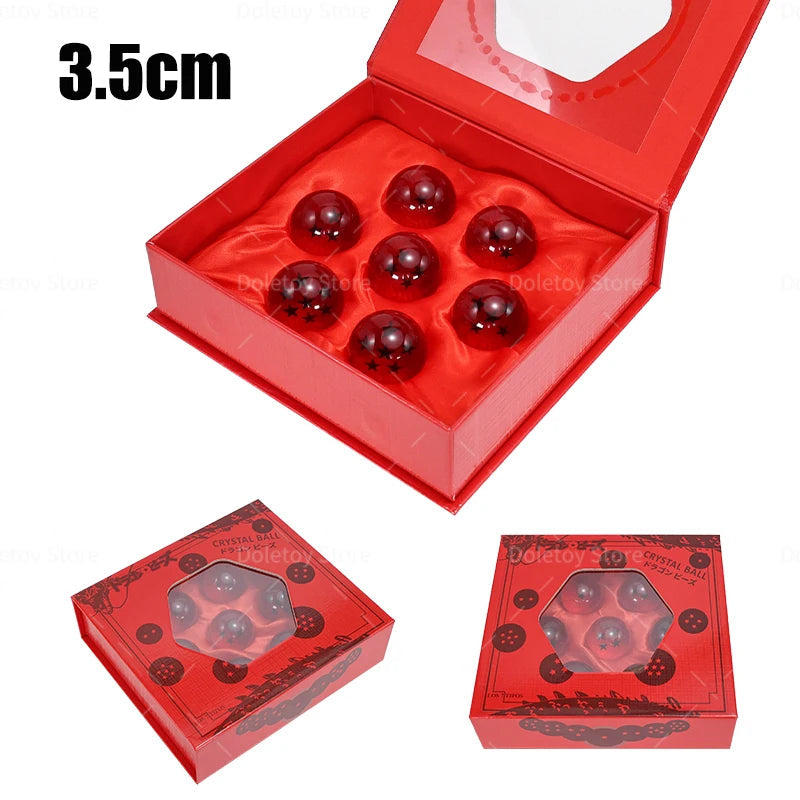 Dragon Ball Z 1:1 boule de cristal 7 étoiles boules figurines Orange bleu Shenron Dragon boules de cristal PVC Collection ensemble complet GEAR GLOW