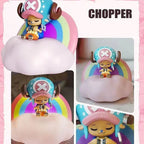 Une pièce boîte aveugle figurines veilleuse Luffy Zoro Nami Sanji Chopper doux rêve lumineux ornement Anime boîte Surprise cadeau jouet GEAR GLOW