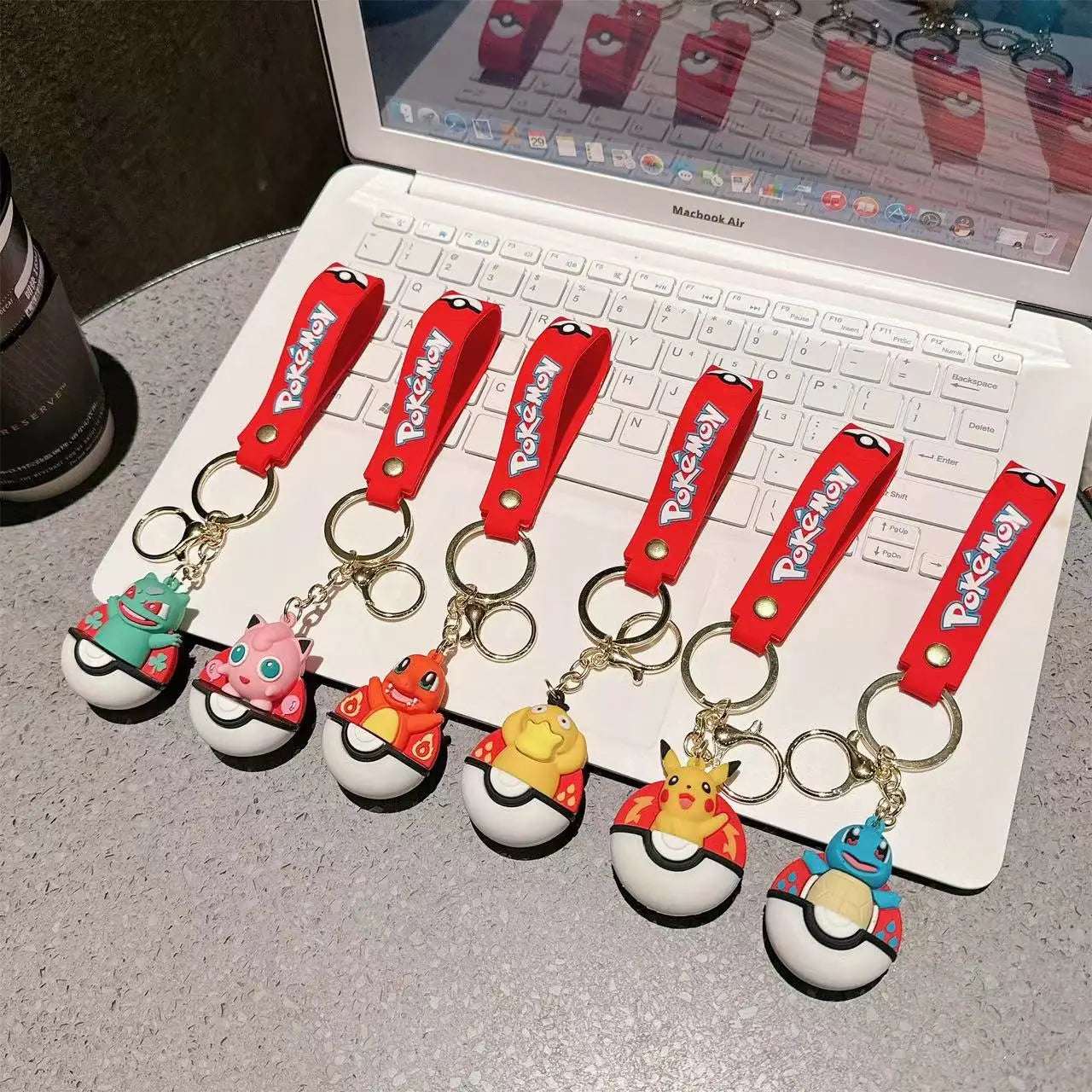 Porte-Clés Pokémon Pikachu & Psykokwak