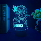 Anime une pièce voulait carte figurines d'action singe D Luffy Led acrylique support veilleuse pour enfants enfant Cool cadeau d'anniversaire GEAR GLOW