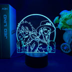 Anime une pièce voulait carte figurines d'action singe D Luffy Led acrylique support veilleuse pour enfants enfant Cool cadeau d'anniversaire GEAR GLOW