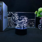 Anime une pièce voulait carte figurines d'action singe D Luffy Led acrylique support veilleuse pour enfants enfant Cool cadeau d'anniversaire GEAR GLOW