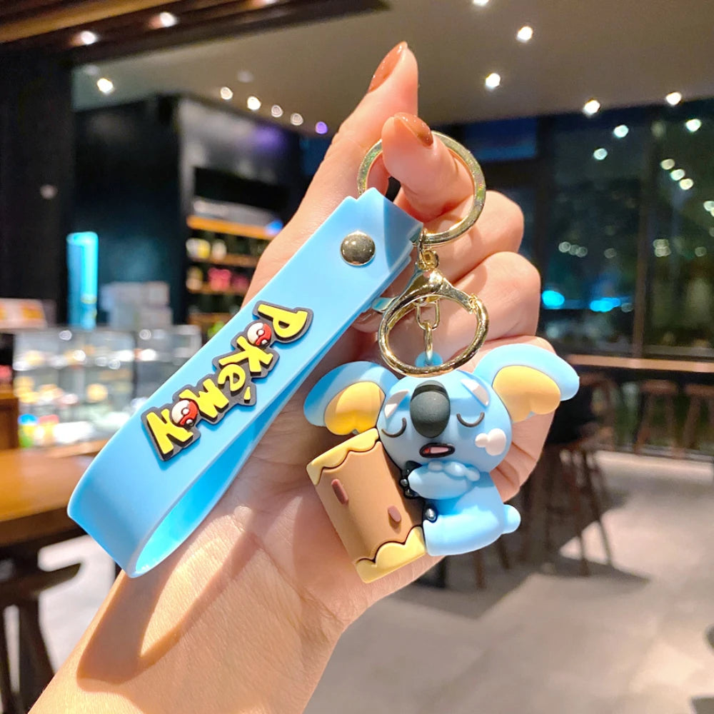 Porte-Clés Pokémon Pikachu & Psykokwak