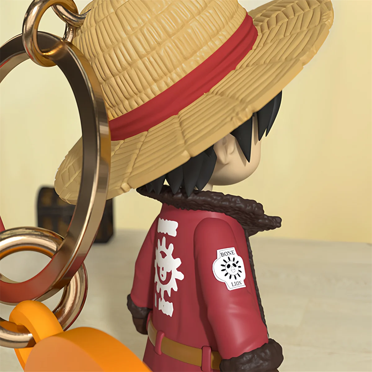 Véritable une pièce Anime Figure singe D Luffy Chopper dessin animé porte-clés sac ornement poupées enfants cadeau d'anniversaire jouet de noël cadeaux GEAR GLOW