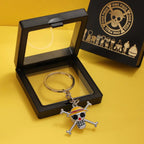 Nouveau Porte-clés Personnalisé One Piece Luffy Ace Chapeau de Paille, Pendentif Créatif d'Animation, Porte-clés Mignon pour Couple, Pendentif pour Sac ou Vêtements, Cadeau GEAR GLOW