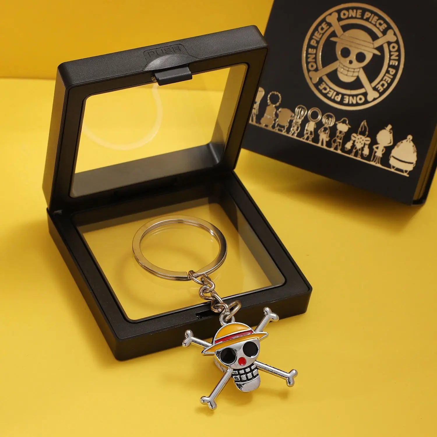 Nouveau Porte-clés Personnalisé One Piece Luffy Ace Chapeau de Paille, Pendentif Créatif d'Animation, Porte-clés Mignon pour Couple, Pendentif pour Sac ou Vêtements, Cadeau GEAR GLOW