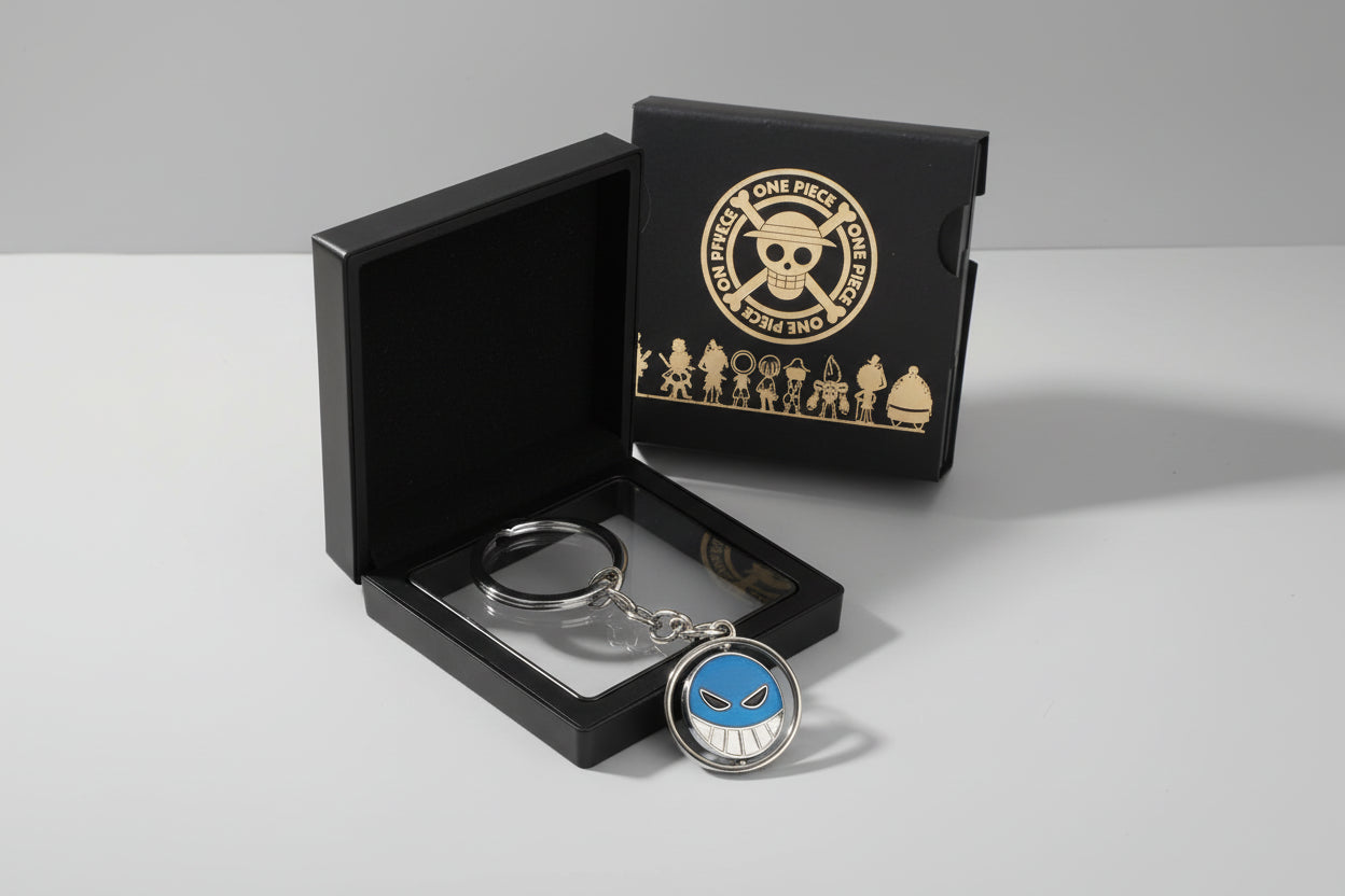 Nouveau Porte-clés Personnalisé One Piece Luffy Ace Chapeau de Paille, Pendentif Créatif d'Animation, Porte-clés Mignon pour Couple, Pendentif pour Sac ou Vêtements, Cadeau GEAR GLOW