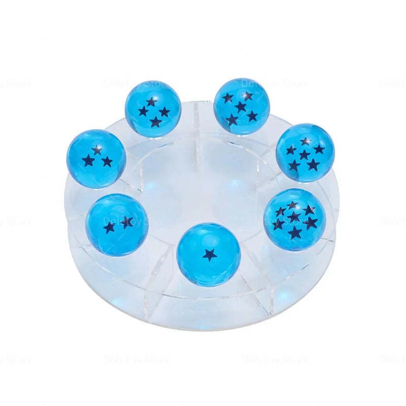 Dragon Ball Z 1:1 boule de cristal 7 étoiles boules figurines Orange bleu Shenron Dragon boules de cristal PVC Collection ensemble complet GEAR GLOW