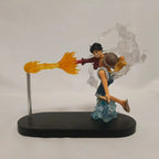 Figurine de dessin animé Portgas D Ace Monkey D Luffy, 18cm, une pièce, modèle périphérique, peut briller, décoration de bureau, jouet cadeau de noël GEAR GLOW