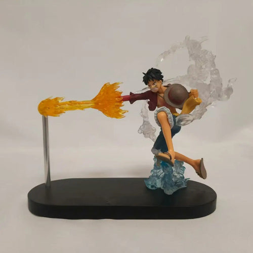 Figurine de dessin animé Portgas D Ace Monkey D Luffy, 18cm, une pièce, modèle périphérique, peut briller, décoration de bureau, jouet cadeau de noël GEAR GLOW