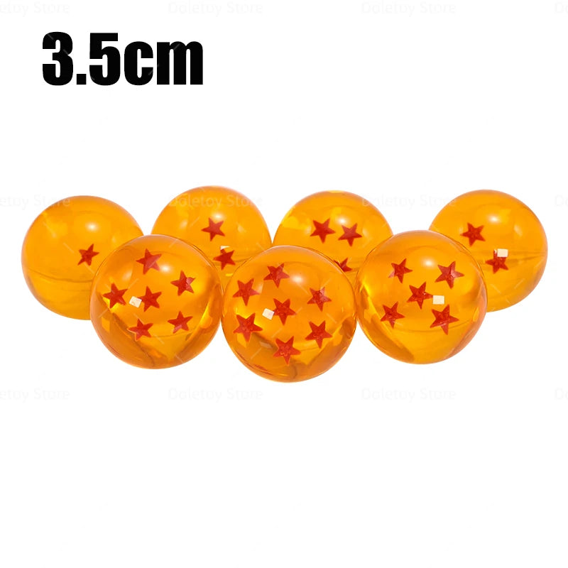 Dragon Ball Z 1:1 boule de cristal 7 étoiles boules figurines Orange bleu Shenron Dragon boules de cristal PVC Collection ensemble complet GEAR GLOW
