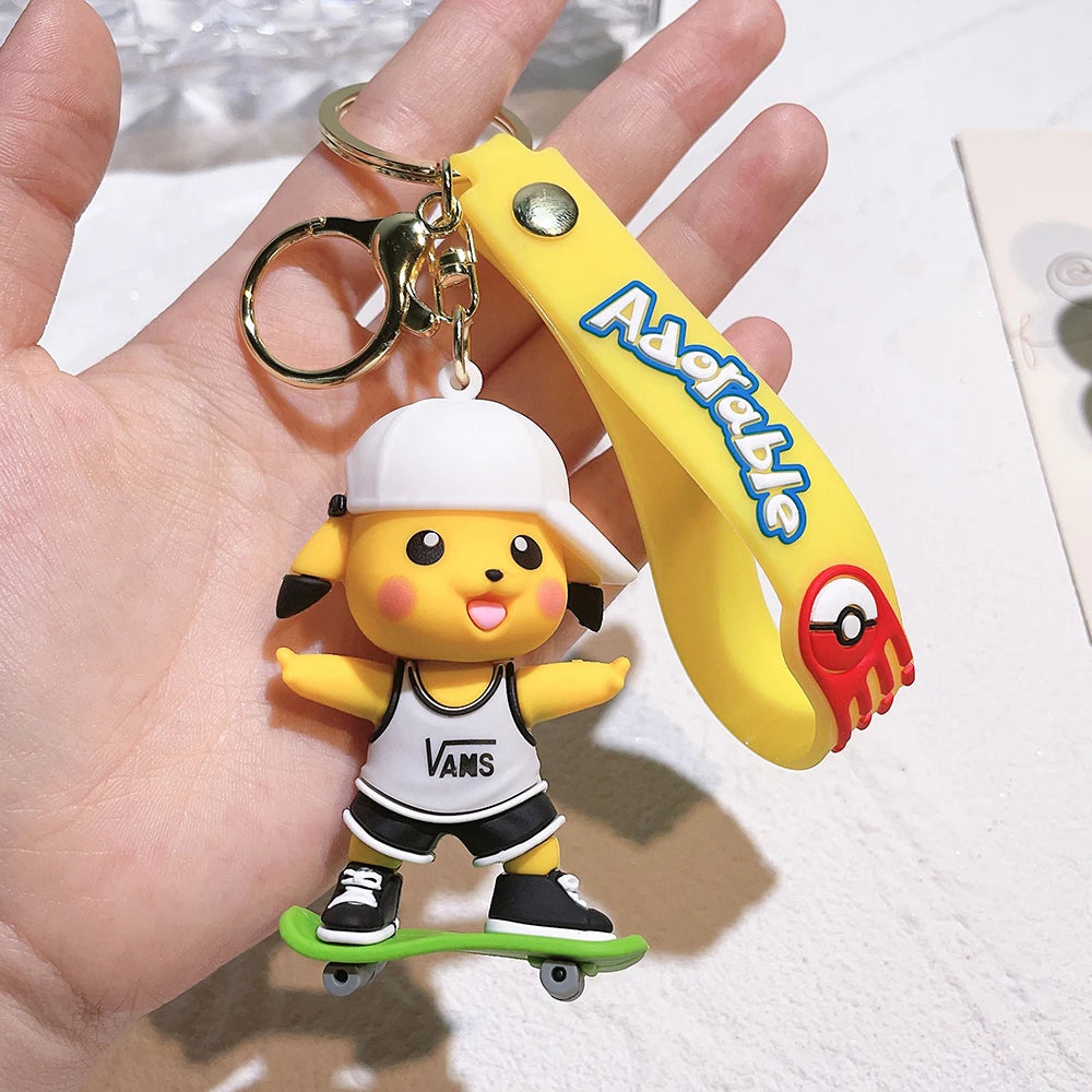 Porte-Clés Pokémon Pikachu & Psykokwak