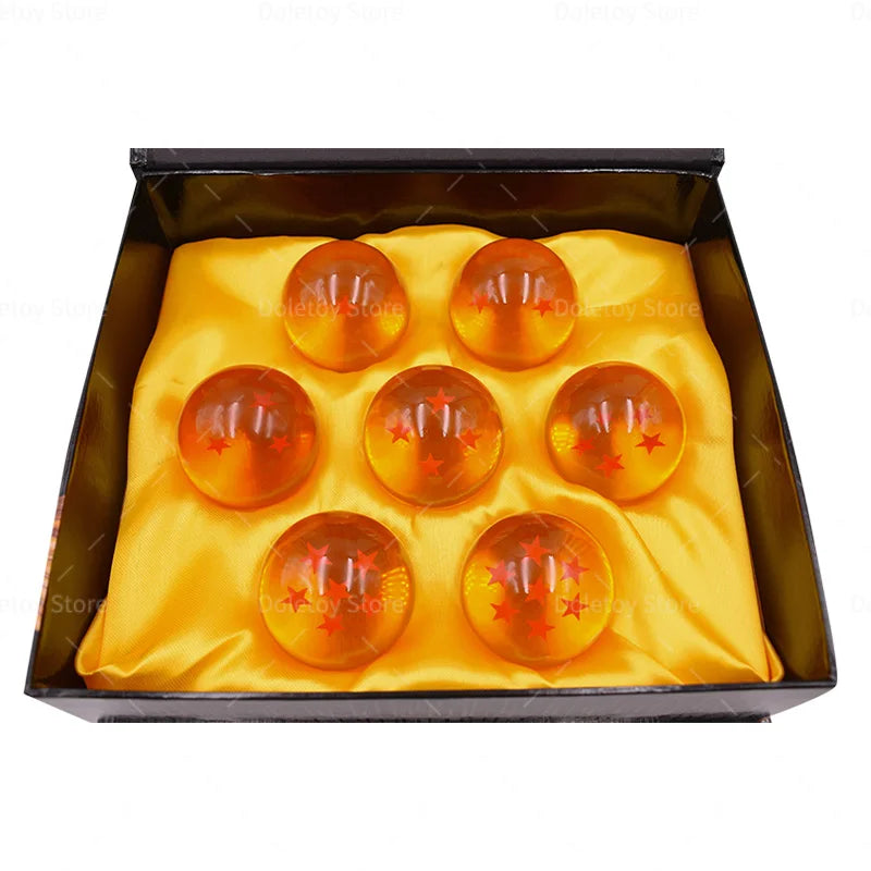 Dragon Ball Z 1:1 boule de cristal 7 étoiles boules figurines Orange bleu Shenron Dragon boules de cristal PVC Collection ensemble complet GEAR GLOW
