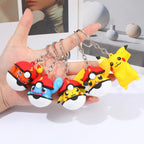 Porte-Clés Pokémon Pikachu & Psykokwak