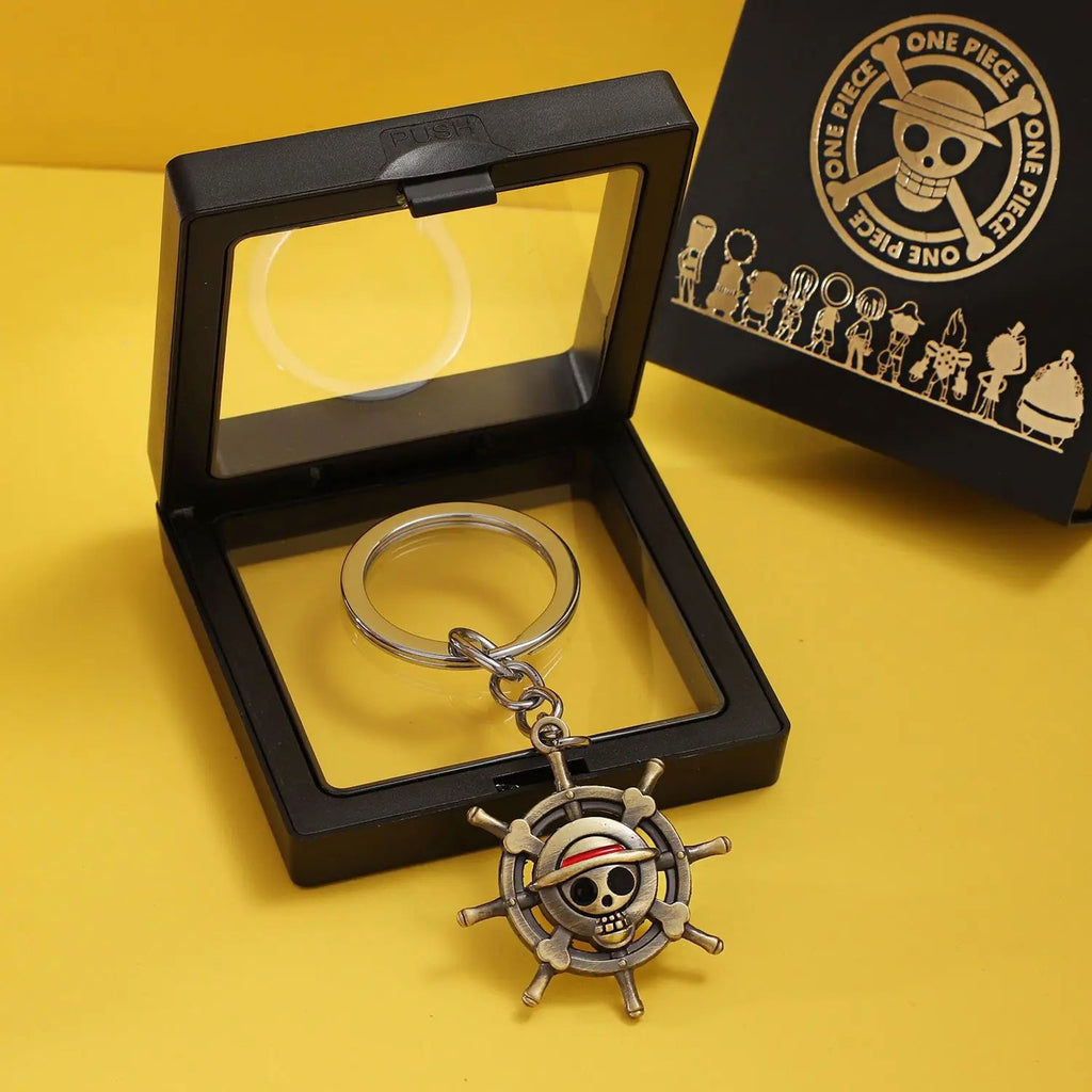 Nouveau Porte-clés Personnalisé One Piece Luffy Ace Chapeau de Paille, Pendentif Créatif d'Animation, Porte-clés Mignon pour Couple, Pendentif pour Sac ou Vêtements, Cadeau GEAR GLOW