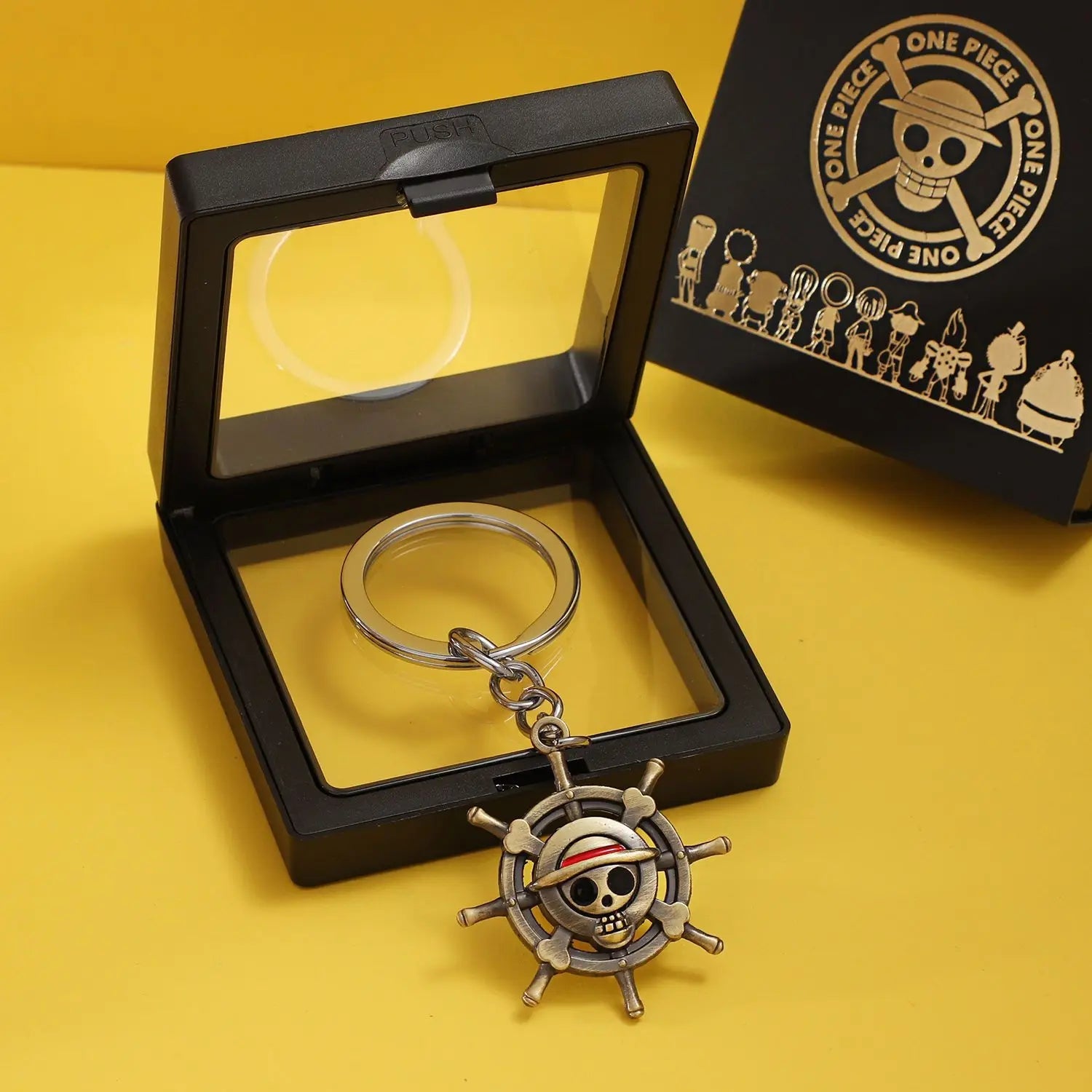Nouveau Porte-clés Personnalisé One Piece Luffy Ace Chapeau de Paille, Pendentif Créatif d'Animation, Porte-clés Mignon pour Couple, Pendentif pour Sac ou Vêtements, Cadeau GEAR GLOW