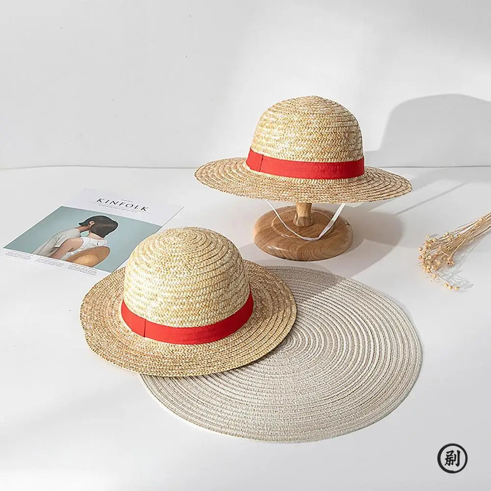 Chapeau de paille Anime Cosplay, casquette Luffy, jeu de rôle, cailles d'été, accessoires de spectacle sur scène, chapeau pare-soleil unisexe pour adultes GEAR GLOW