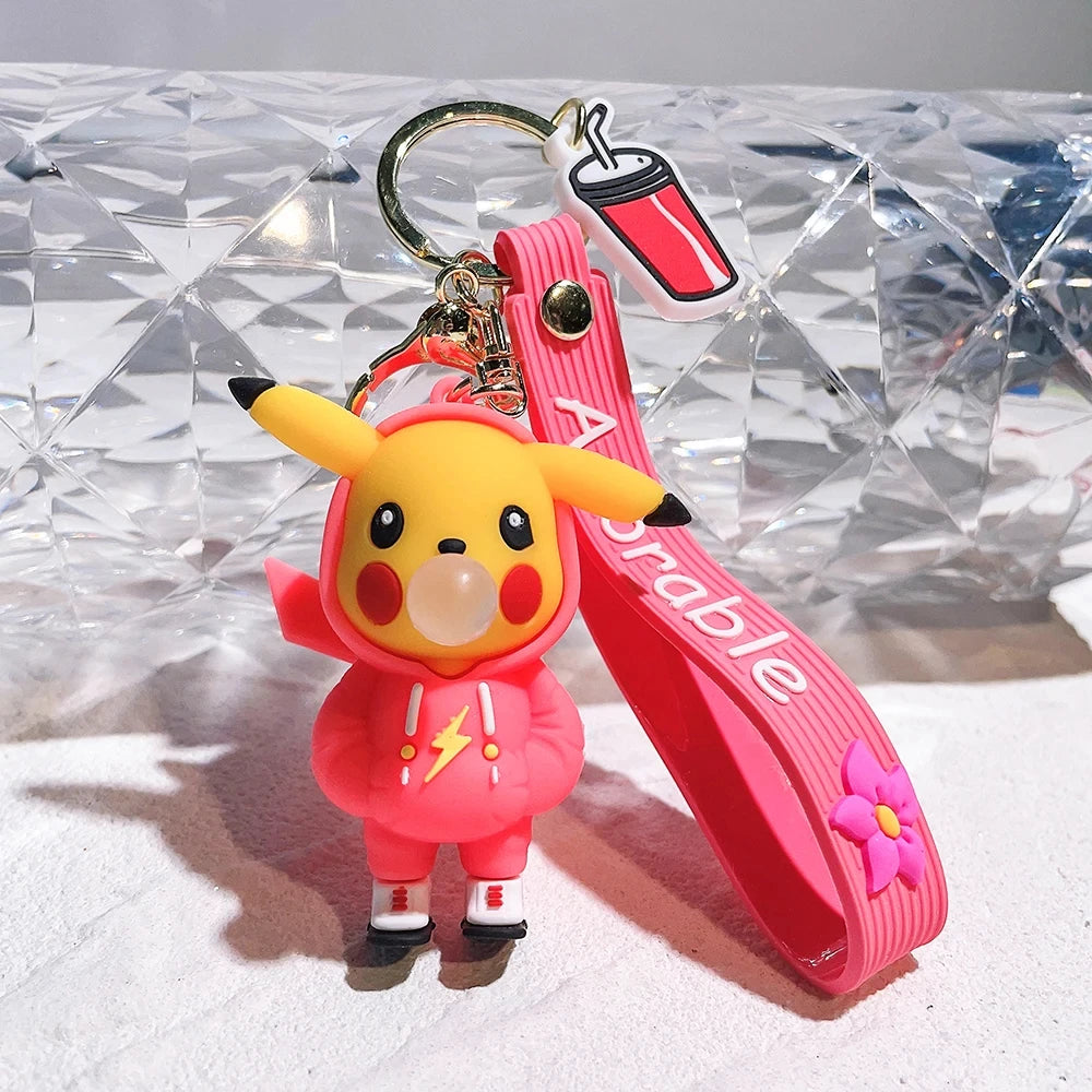 Porte-Clés Pokémon Pikachu & Psykokwak