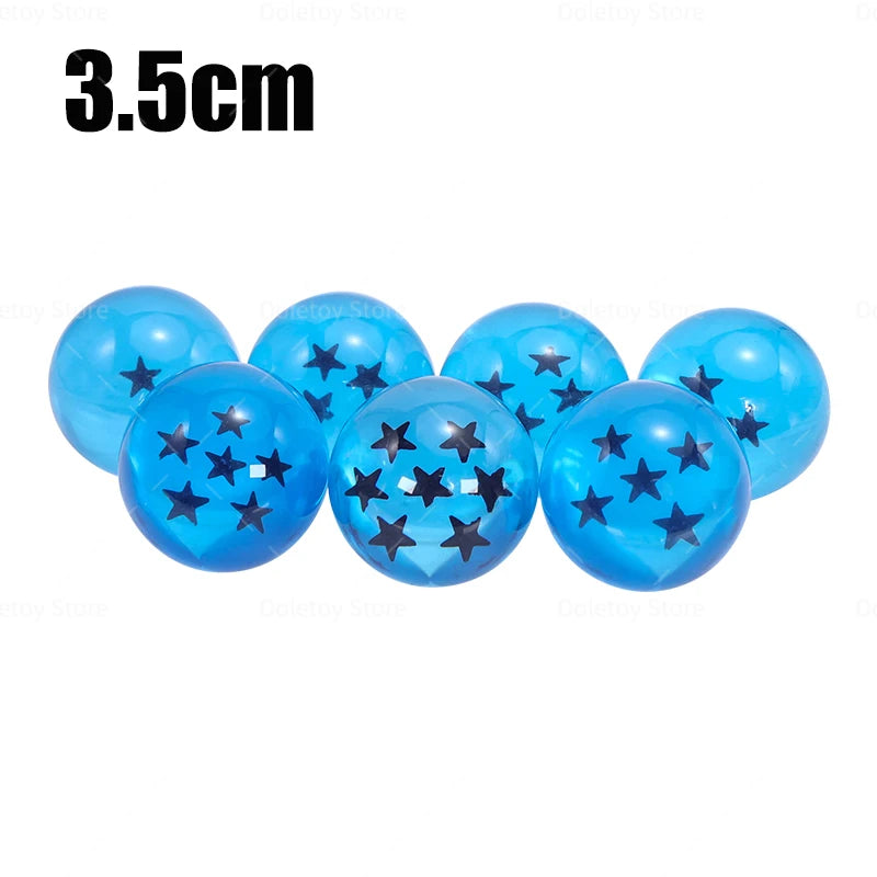 Dragon Ball Z 1:1 boule de cristal 7 étoiles boules figurines Orange bleu Shenron Dragon boules de cristal PVC Collection ensemble complet GEAR GLOW