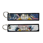 Porte-clés Anime une pièce avec mignon Jet Manga brodé, étiquette de clé à la mode pour accessoire de bijoux, porte-anneau, cadeau pour les Fans d'anime GEAR GLOW