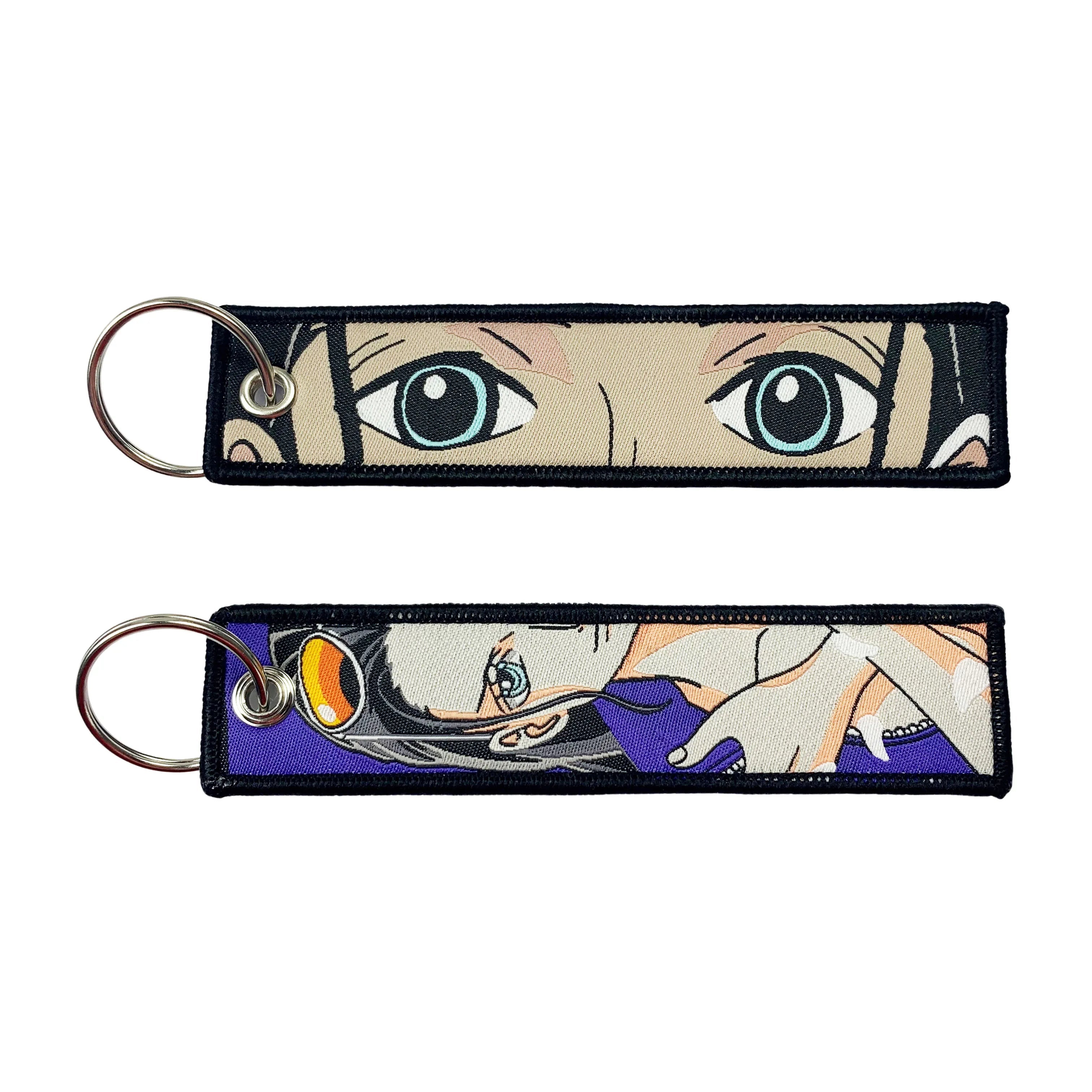 Porte-clés Anime une pièce avec mignon Jet Manga brodé, étiquette de clé à la mode pour accessoire de bijoux, porte-anneau, cadeau pour les Fans d'anime GEAR GLOW