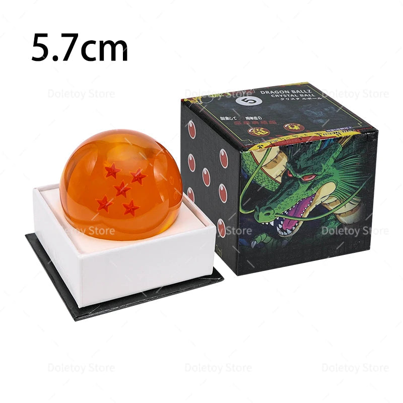Dragon Ball Z 1:1 boule de cristal 7 étoiles boules figurines Orange bleu Shenron Dragon boules de cristal PVC Collection ensemble complet GEAR GLOW