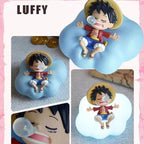 Une pièce boîte aveugle figurines veilleuse Luffy Zoro Nami Sanji Chopper doux rêve lumineux ornement Anime boîte Surprise cadeau jouet GEAR GLOW